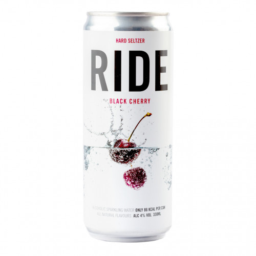 Ride Hard Seltzer - Black Cherry (330ml) | Seltz Store